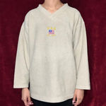 USA Long Beach beige sweater womens size large L Photo 0