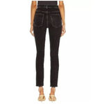 AGOLDE  Pinch Waist Skinny Jeans Washed Black Denim High Rise Ankle Size 26 Photo 2