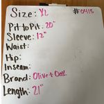 Olive & Oak ‎ Womens Top Blouse Blue Short Sleeve Relaxed Fit XL Extra Large Photo 4