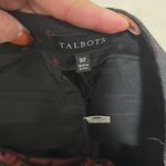 Talbots  NWT woman pants black with shimmery red dots plus size 16 petite Photo 5