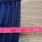 Maje  Blue Rodez Dress fit flare lien mesh Photo 6