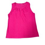 WiHoll Size XL NWT Hot Pink Textured Knit Sleeveless Top City Chic Bold Pop Photo 8