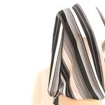 New York & Company Black and White Striped Blouse Photo 2