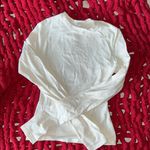 Skims Cotten Jersey White Long Sleeve Top Size XS Photo 0