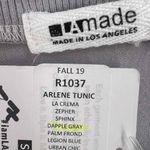 LA Made  Grey Arlene Tunic Top Size Small New Photo 2