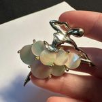 Ballet Dancer Gold Tone Brooch Pin Dancing Photo 1