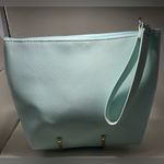 Rare Vintage NWT Momorei Rico HTF Zip Makeup cosmetic pouch Trinket Wristlet Bag Blue Photo 2