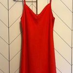 La Ligne Womens Small Y2K Retro Red Spaghetti Strap Slip Mini Dress Party Photo 0