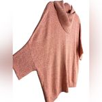 CAbi  Peach Shrug Sweater with folded Neck size M Photo 2
