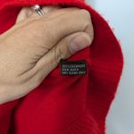 J. McLaughlin  Women's Red 100% Cashmere Sweater Sz M Flaw Photo 2