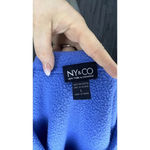 Ny&co NY &  Women's Blue V-Neck‎ Pullover Sweater Size Large Long Sleeve Photo 5