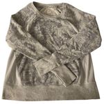 Old Navy Active Grey Floral Pinter Sweater Photo 0