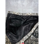 Women's Quilted Black and White Patterned Maxi Skirt Xs Photo 4