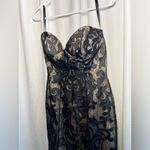 Jovani  Gorgeous Black and Tan Strapless Gown | 6 Photo 9