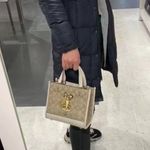 Coach Dempsey Tote 22 In Signature Canvas With Tiger print C7001 Photo 3