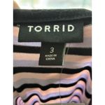 Torrid Jersey Button Front Mini Dress Multi Stripe Purple 3X Tank Vacation NWT Photo 12