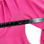 HEATHERLY Blouse Women Size XXL Hot Pink Y2K V Neck Flared Sleeve Semi Sheer NWT Photo 4