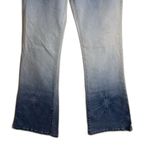 Bubblegum Vtg  Flare Raw Hem Waist Jeans size 11/12 Y2K babygirl festival rave Photo 2