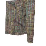 Coldwater Creek Coldwater Creek Women's 10 Rainbow Tweed Moto Jacket Lined Preppy Clueless Photo 2