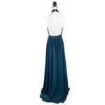 Show Me Your Mumu  Collette Collar Maxi Dress in Deep Jade Chiffon Size Large Photo 3