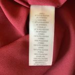 Vince Camuto  Long Sleeve Mini Shift Dress Size 14W Red Crepe High Tie Neck Photo 10