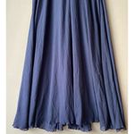 Badgley Mischka  sz 6 navy blue maxi long  formal‎ gown Photo 1