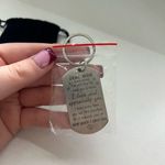 Engraved Silver Stainless Steal 'Remember I Love You Mom' Message Keychain Photo 6