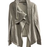 Zella  Women's Shooting Star Drape Gray Cardigan Sweater Size S Open Front Photo 0