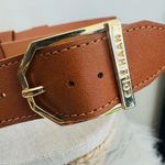 Cole Haan  Crystal Wedge Leather Espadrille Strap Sandal, Brown, Size 9, NWOB‎ Photo 11