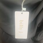 NWT Billy J Greta Maxi Dress Black Satin Size 10 Photo 4