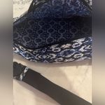 Vera Bradley  Sling Backpack Travel Bag in Ikat Island Blue Quilted Cotton EUC Photo 4