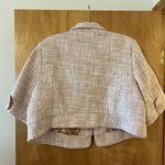 Lane Bryant Pink Peach Tan Tweed Cropped 3/4 Sleeve Blazer Jacket NWT Size 28 Photo 6
