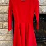 EXPRESS red high low circle skirt dress size XS Photo 0