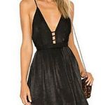 Free People Gabby Party Satin Black Mini Dress Photo 0