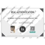 Burberry Vintage Haymarket Bucket Bag Photo 12