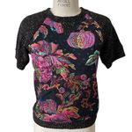 James Coviello Metallic Brocade & Woven Sweater Shirt Size Small Photo 0