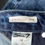 SEVEN 7 Blue Denim Jeans straight leg size 14 Photo 4