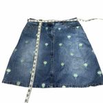 Lilly Pulitzer  Vintage Denim Embroidered Skirt Size 2 Photo 3