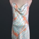 L love cowl neck mini tie dye dress Orange Photo 3