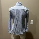 Charter Club  light blue striped button up shirt petite Photo 2