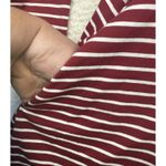 Umgee NWT Dress Womens XL Burgundy Striped Elbow Patch Swing Pockets Long Sleeve Photo 5