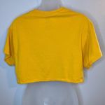Marvel Women’s Yellow Cropped Graphic Tee Size Medium Photo 1