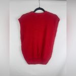 Toffee Red Cable Knit Sweater Vest Size M Photo 2
