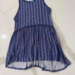 Matilda Jane Beyond The Horizon Floral Tunic Tank Top Womens Medium Blue Cottage Photo 1