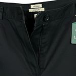 L.L.Bean SZ 18W Original Fit Twill Capris Pants Pockets Wrinkle Resistant Black Photo 2