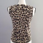 Chaus Sleeveless Silk Blend Cheetah Pullover Lightweight Sweater Size PM Size M Photo 1