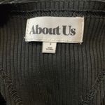 About Us / Superdown Shelby black ribbed Midi Dress Photo 4