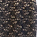 Enfocus Studio  Sleeveless Navy Blue Drape Dress with Lace Bottom Size 6 Photo 6