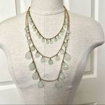 Gold tone 3 tier beaded necklace Photo 0