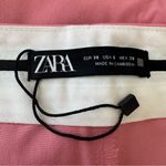 ZARA NEW Salmon Pink Viscose Blend Cropped Pants Size 6 Photo 10